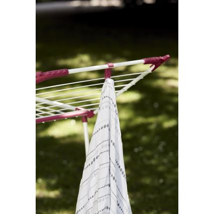 WENKO 3774021100 - Étendoir à linge SUMMER DRY 153 x 76 cm blanc/rose