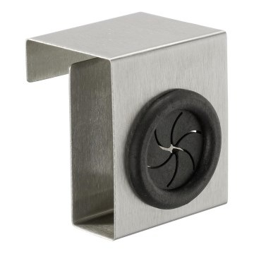 WENKO 4368060100 - Haak PUSH 5x6 cm zilver/zwart