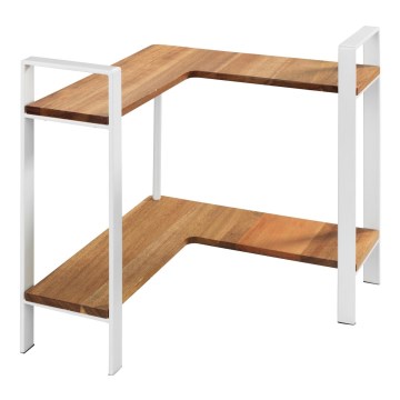 WENKO 53025100 - Plank LOUISA 30x33 cm wit/bruin