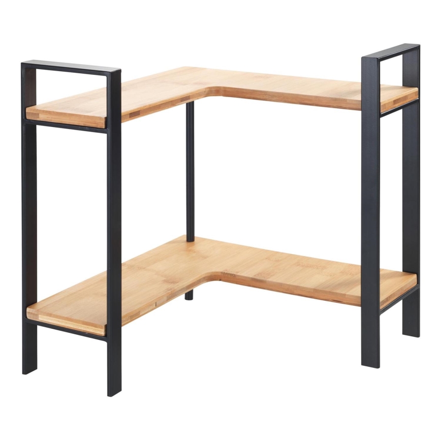 WENKO 53028100 - Wandplank LOU 30x33 cm zwart/bruin