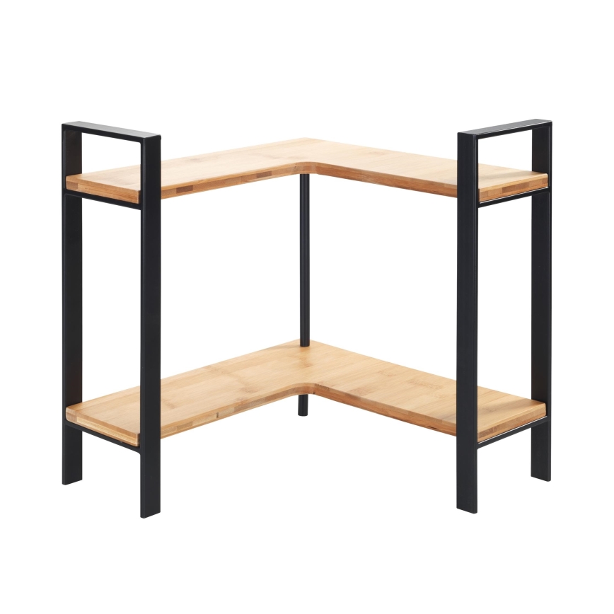 WENKO 53028100 - Wandplank LOU 30x33 cm zwart/bruin