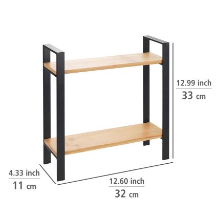 WENKO 53029100 - Plank LOU 32x33 cm zwart/bruin
