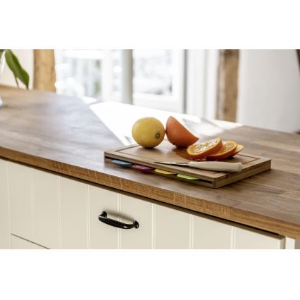 WENKO 53064100 - Snijplank 32,5x22,5 cm bruin/veelkleurig