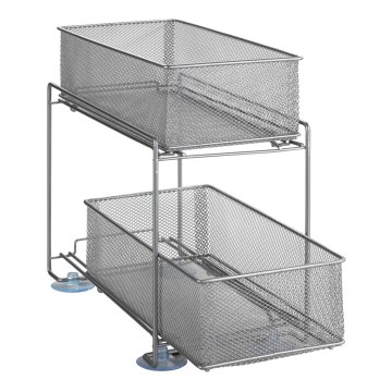 WENKO 53140800 - Étagère GIOMA 35 x 33,5 cm argentée