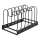 WENKO 53149100 - Support pour couvercles et poêles 18 x 18 cm, noir