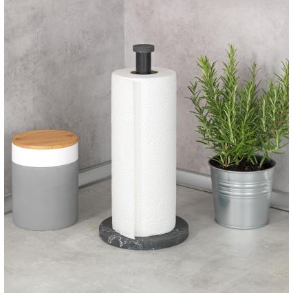 WENKO 53212100 - Support pour torchons 15x32 cm noir