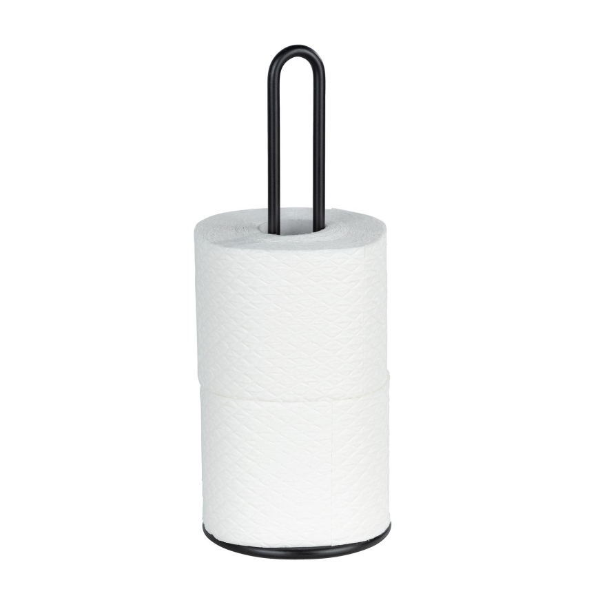 WENKO 53256100 - Porte-essuie-tout 12,5x32,5 cm noir