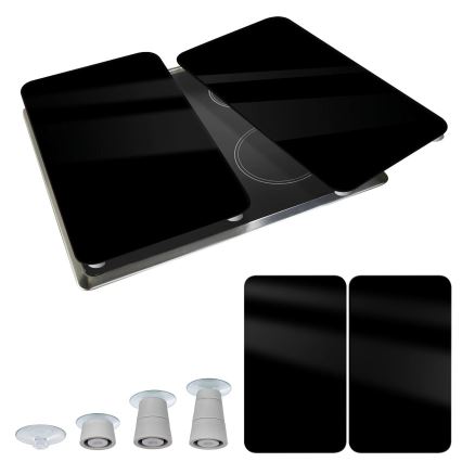 WENKO 53898100 - Plaque de protection 52x30 cm noir/gris/transparent