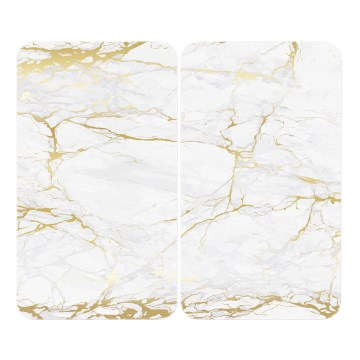 WENKO 53901100 - Afdekking voor kookplaat 30x52 cm wit/grijs/transparant