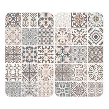 WENKO 53904100 - Couvercle de plaque de cuisson 30x52 cm multicolore/gris/transparent