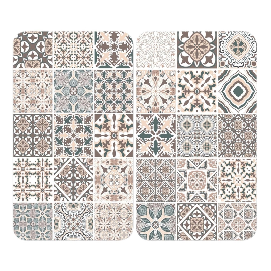 WENKO 53904100 - Couvercle de plaque de cuisson 30x52 cm multicolore/gris/transparent