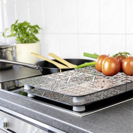 WENKO 53904100 - Couvercle de plaque de cuisson 30x52 cm multicolore/gris/transparent
