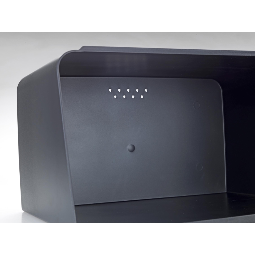 WENKO 54098100 - Boîte à pain KUBO 35 x 26,5 cm noir/marron