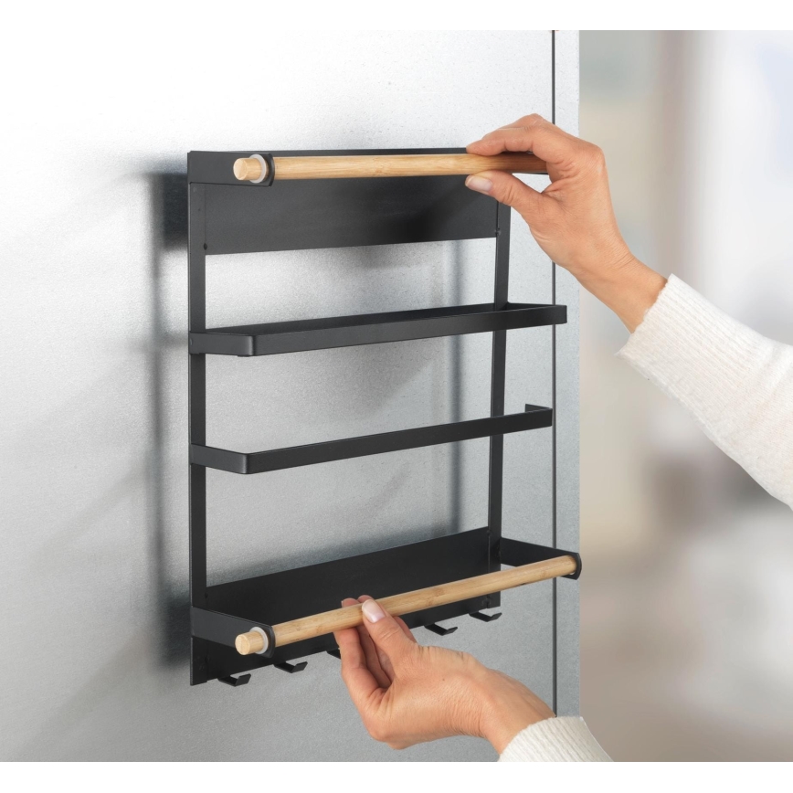 WENKO 54114100 - Organizer MAGNA 33x34 cm zwart/bruin