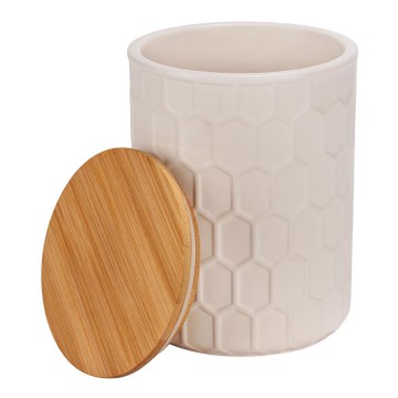 WENKO 54222100 - Boîte MAYA 13x17 cm blanche/marron