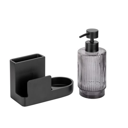 WENKO 54654100 - Organisateur PINA 16x17 cm noir