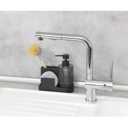 WENKO 54654100 - Organizer PINA 16x17 cm zwart