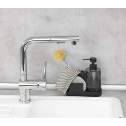 WENKO 54654100 - Organizer PINA 16x17 cm zwart