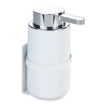 WENKO 54655100 - Distributeur de savon WOYA 250 ml blanc/chrome brillant