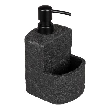 WENKO 54667100 - Zeepdispenser FESTIVAL 10,5x18 cm zwart