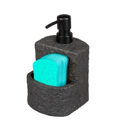 WENKO 54667100 - Zeepdispenser FESTIVAL 10,5x18 cm zwart