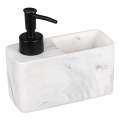 WENKO 54668100 - Zeepdispenser RESA 14,5x14,3 cm wit/zwart