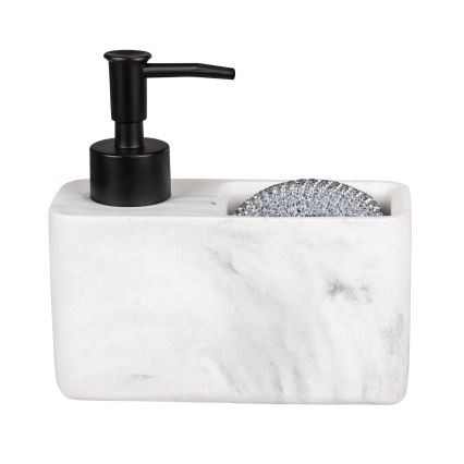 WENKO 54668100 - Zeepdispenser RESA 14,5x14,3 cm wit/zwart