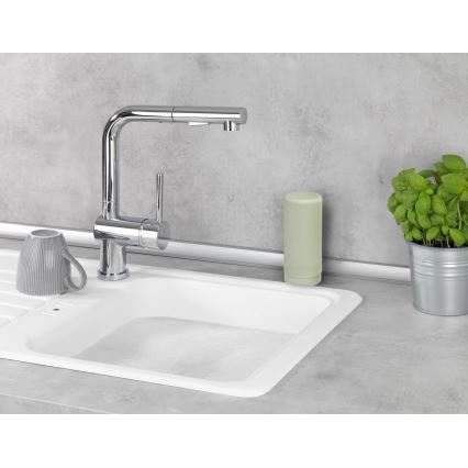 WENKO 54674100 - Distributeur EASY SQUEEZ-E 6x14 cm vert