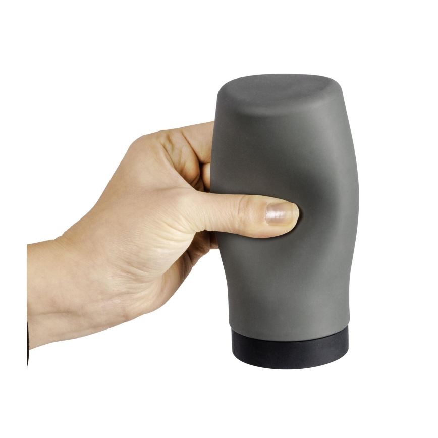 WENKO 54680100 - Distributeur EASY SQUEEZ-E 6x14 cm gris/noir