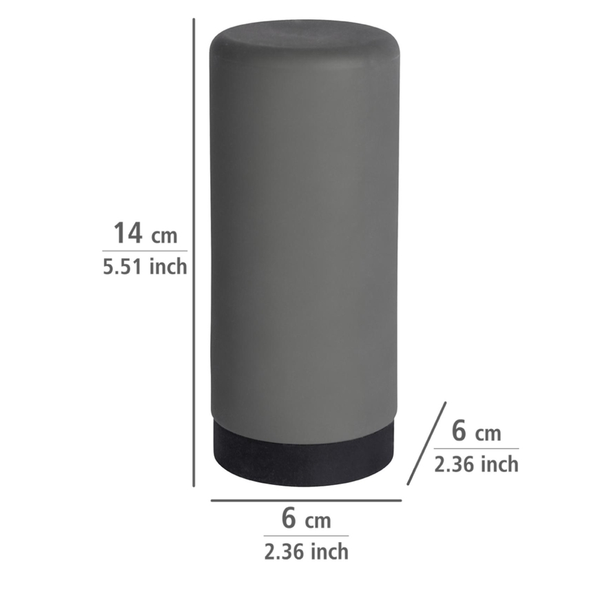 WENKO 54680100 - Distributeur EASY SQUEEZ-E 6x14 cm gris/noir