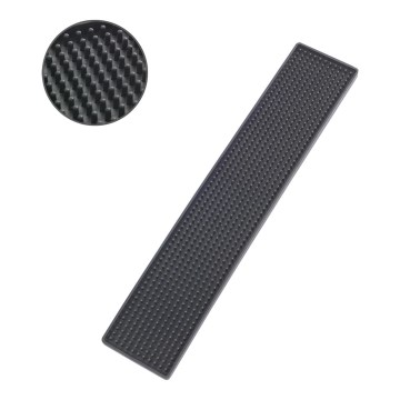 WENKO 54700100 - Tapis d'égouttement 42 x 8 cm noir