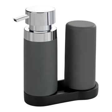 WENKO 54735100 - Station de lavage EASY SQUEEZ-E 15x18 cm gris/gris