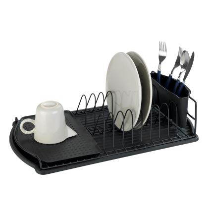 WENKO 54767100 - Égouttoir BASIC 47,5x26,5 cm noir