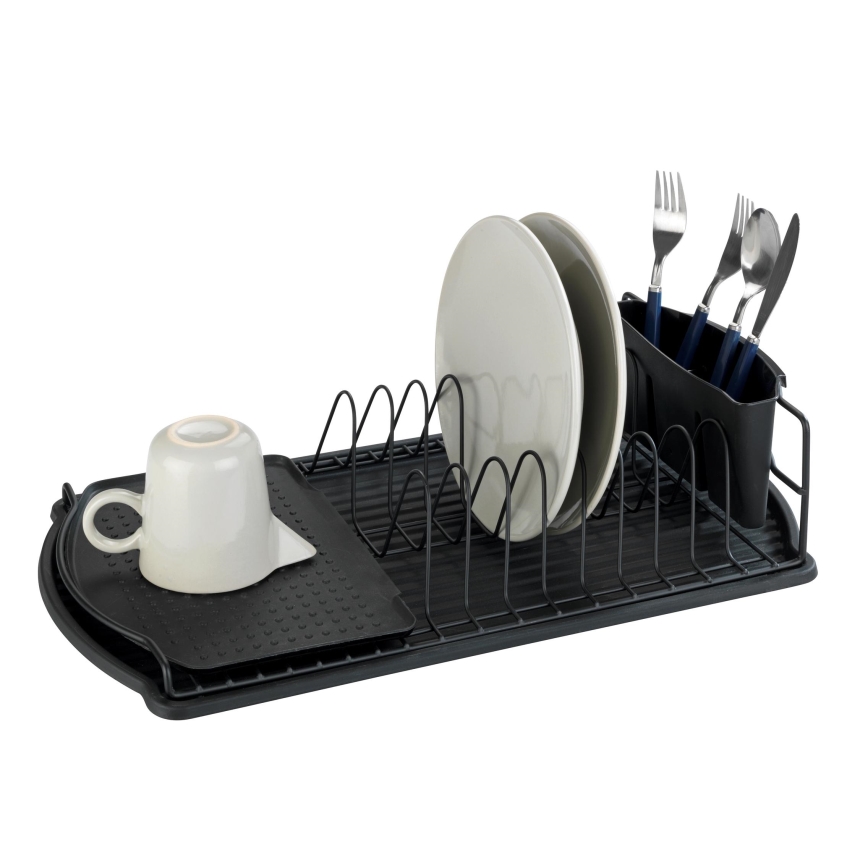 WENKO 54767100 - Égouttoir BASIC 47,5x26,5 cm noir