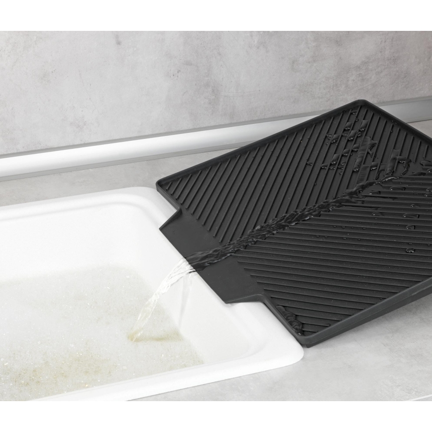 WENKO 54771100 - Égouttoir à vaisselle NELIA 34x40 cm noir