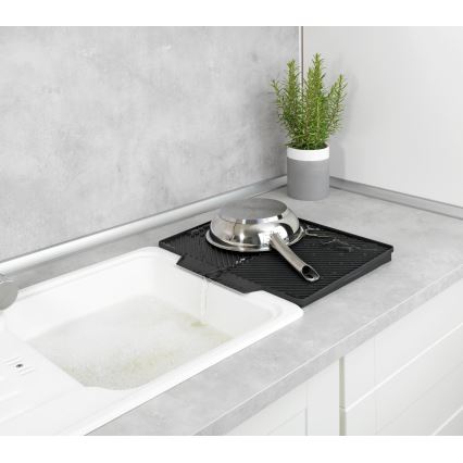 WENKO 54771100 - Égouttoir à vaisselle NELIA 34x40 cm noir