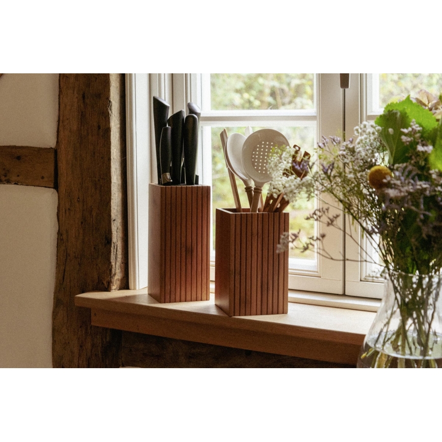 WENKO 54941100 - Ensemble de 3 ustensiles de cuisine, 11x18 cm, marron