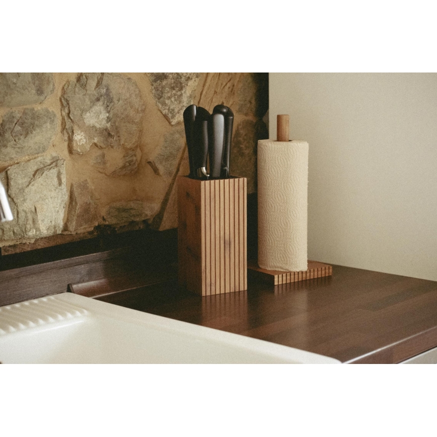 WENKO 54946100 - Porte-rouleaux MERA 15 x 33 cm, marron