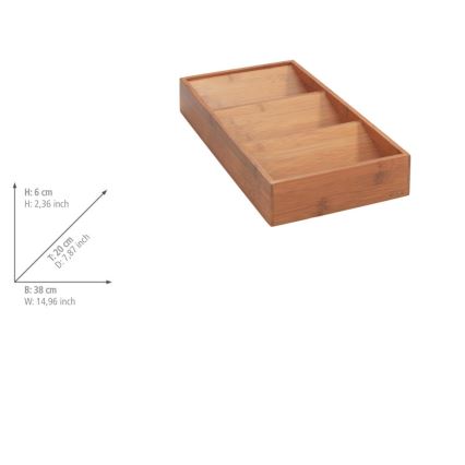 WENKO 54950100 - Kruidenorganizer ANNI 38x20 cm bruin