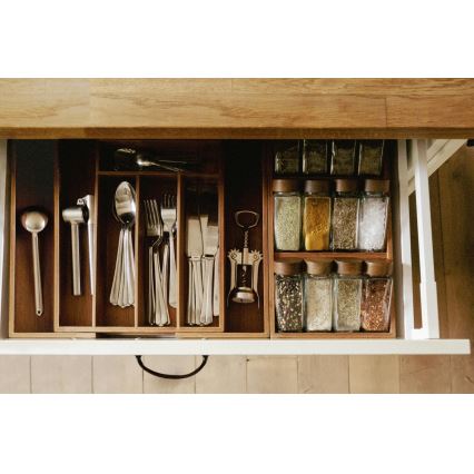 WENKO 54950100 - Kruidenorganizer ANNI 38x20 cm bruin