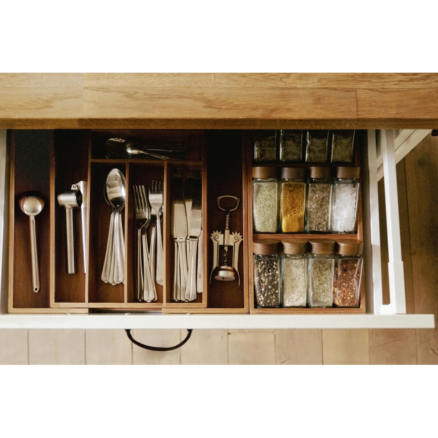 WENKO 54950100 - Kruidenorganizer ANNI 38x20 cm bruin