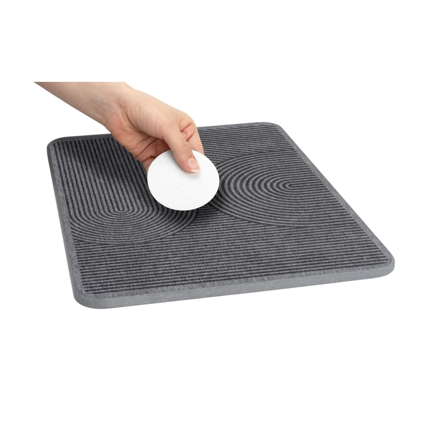 WENKO 54955100 - Afdruipmat DAMON 40x30 cm diatomiet/grijs