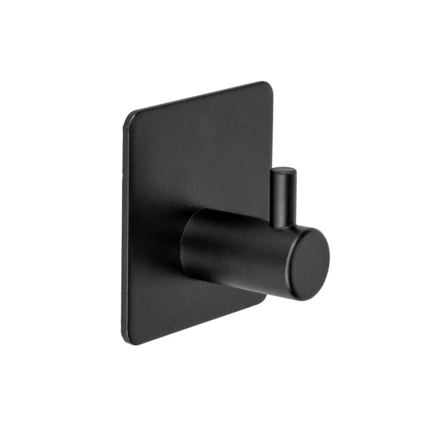WENKO 55009100-Haak BLACK OUTDOOR KITCHEN 4,5x4,5 cm roestvrij staal/zwart