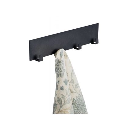 WENKO 55014100-Haak BLACK OUTDOOR KITCHEN 30x6,5 cm zwart