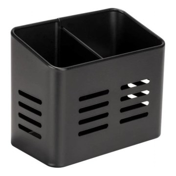 WENKO 55024100-Bestekmand BLACK OUTDOOR KITCHEN 16x13,5 cm zwart