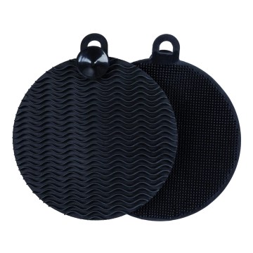 WENKO 55030100 - Éponge BLACK OUTDOOR KITCHEN 12 x 1,2 cm noire