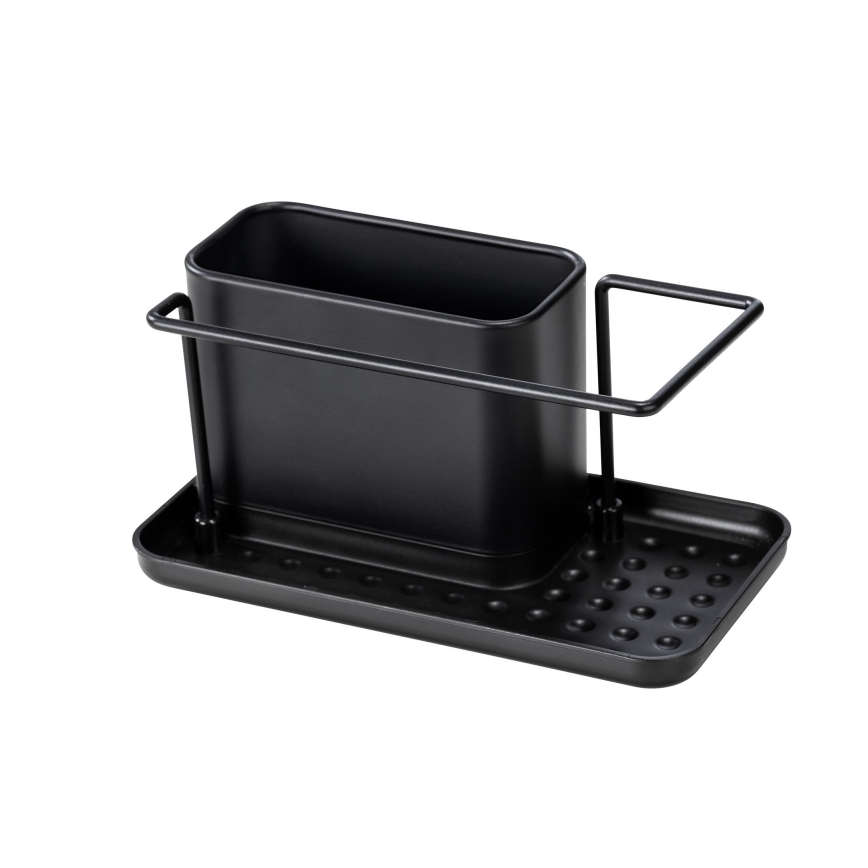 WENKO 55078100 - Organisateur BLACK OUTDOOR KITCHEN 21x12 cm inox/noir