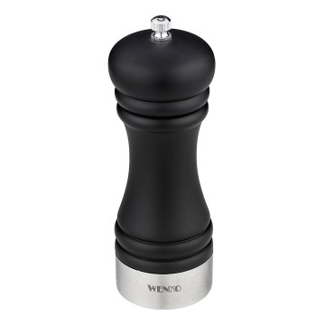 WENKO 55082100 - Zoutmolen BLACK OUTDOOR KITCHEN 5x17,5 cm zilver/zwart/wit