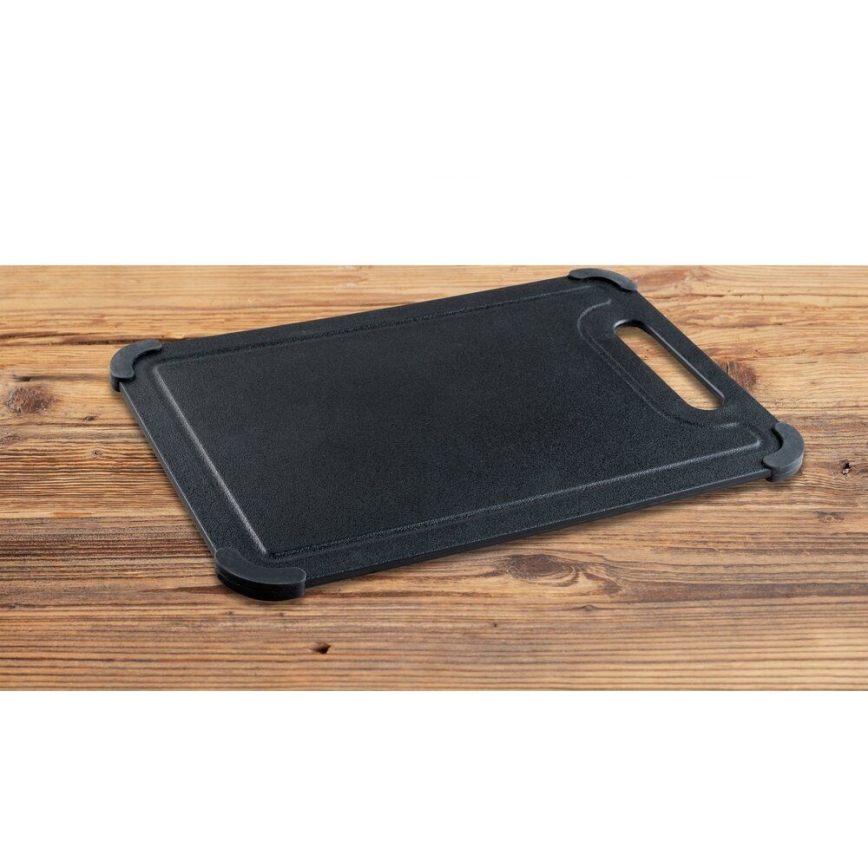 WENKO 55087100 - Snijplank BLACK OUTDOOR KITCHEN 30 x 20,5 cm zwart