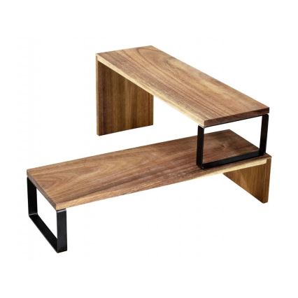 WENKO 55097100-plank BLACK OUTDOOR KITCHEN 36x16 cm bruin/zwart